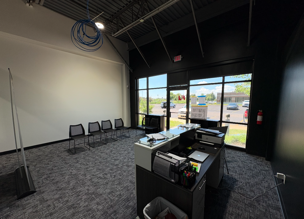 Commercial office interior painting project